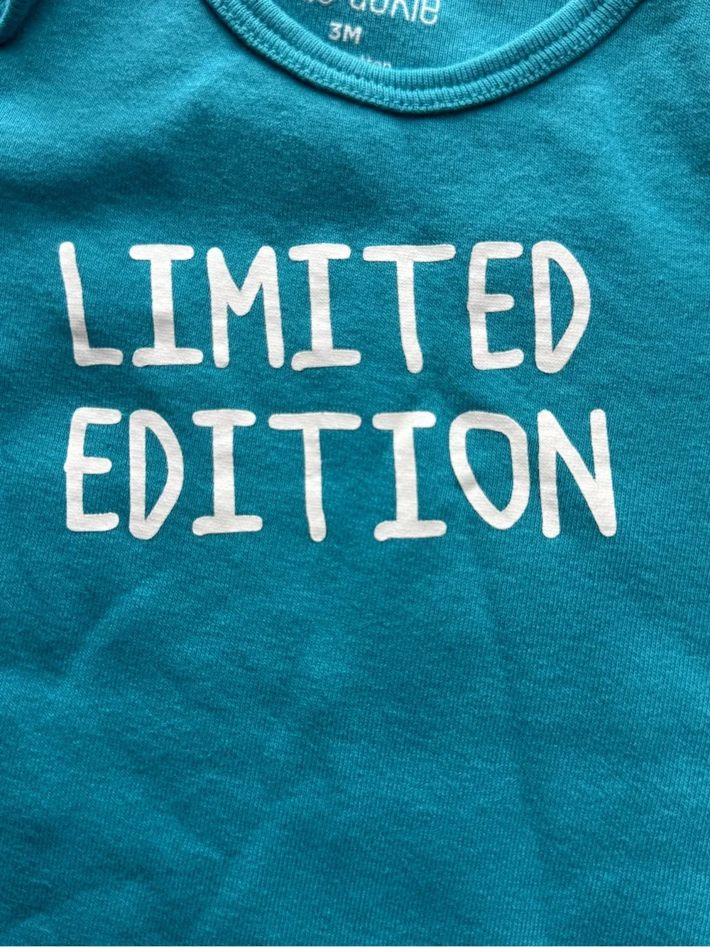 Okie Dokie Limited Edition Teal Short Sleeve Bodysuit Baby 3 Months